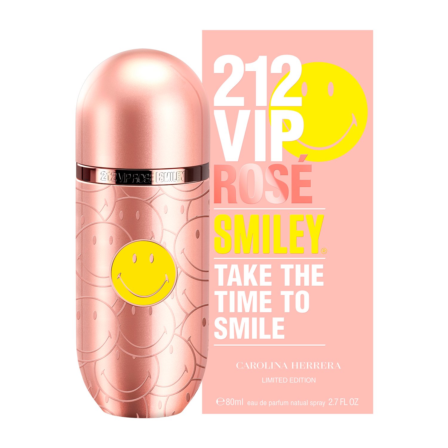 8411061026618.jpg Carolina Herrera 212 Vip Rose Smiley EDP 80ML - Imagen 1