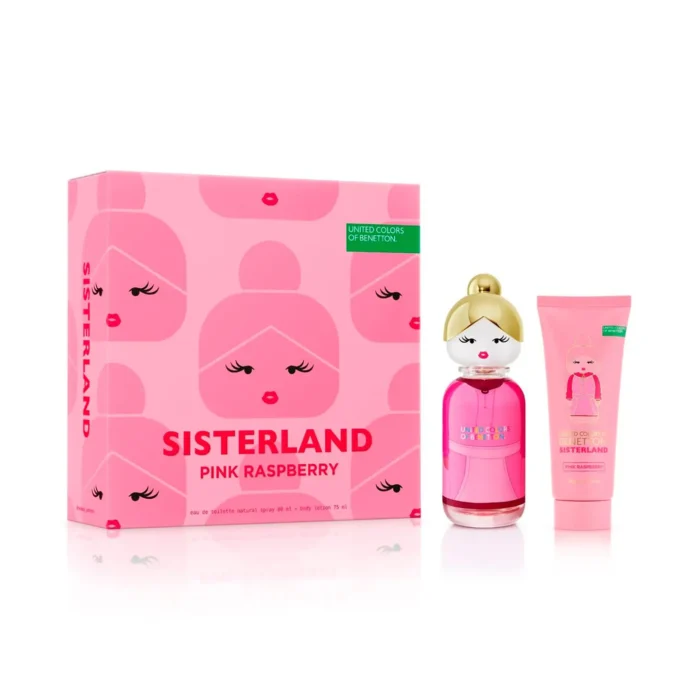 Set Benetton Sisterland Pink Raspberry EDT 80 ml + Body Lotion 75 ml - Imagen 1